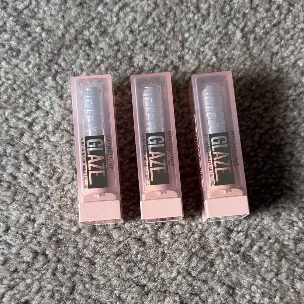 Maybelline Glaze Trio Lip Gloss Set New
